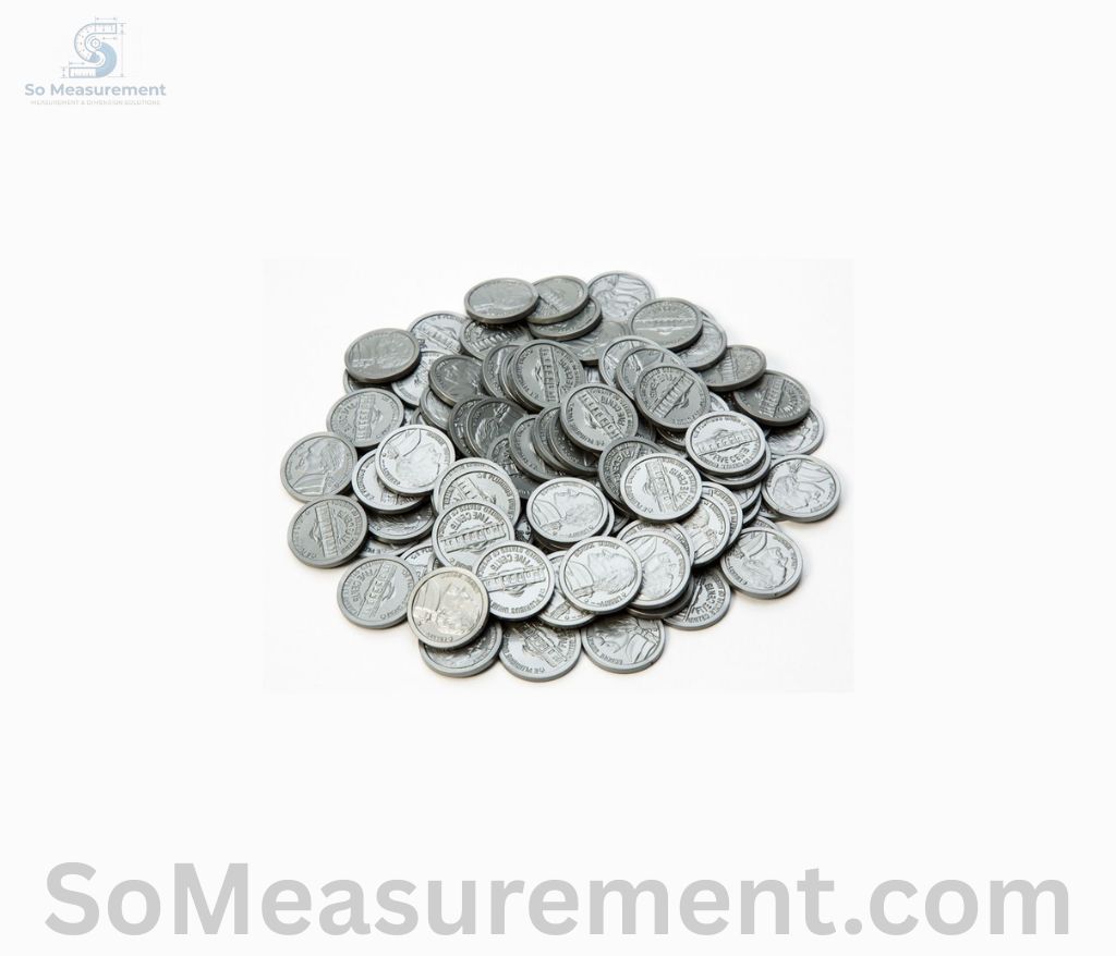 100 US Nickels That Weigh 500 Grams