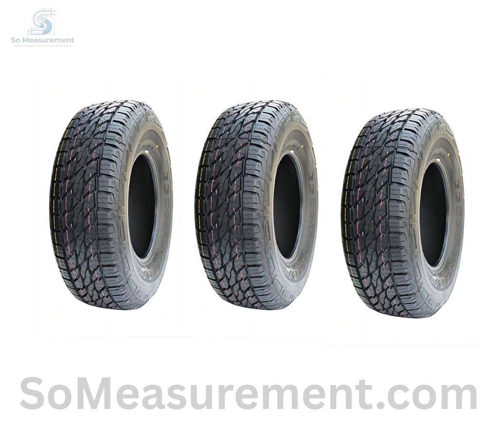 Three Standard SUV Tires (Without Rims) That Weigh 30 KG