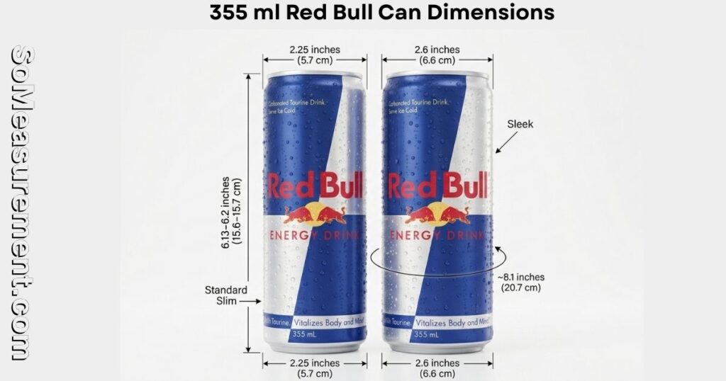 355 ml Red Bull Can Dimensions