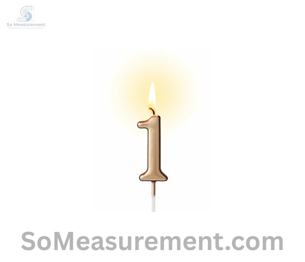 A Small Birthday Candle that Weigh 1 Gram