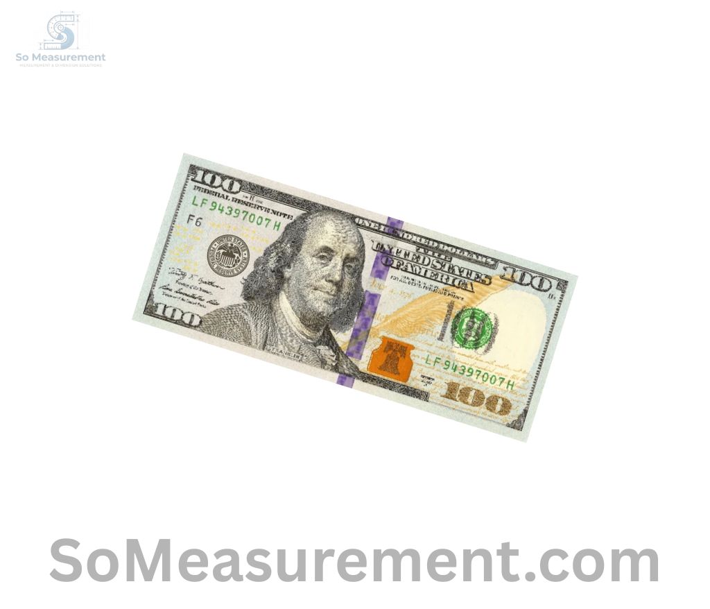 A U.S. Dollar Bill that Weigh 1 Gram