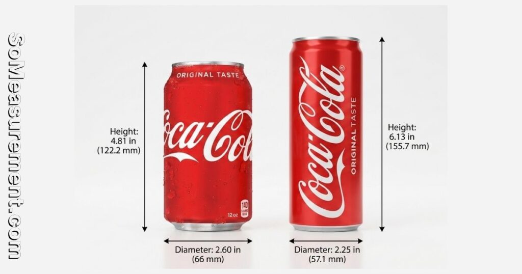 Coke Can Dimensions: Sleek Can — 12 oz in a Taller, Thinner Format