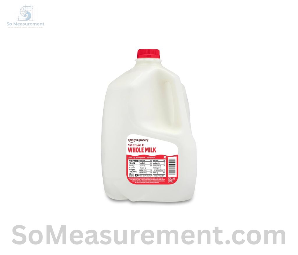 Eight Gallons of Whole Milk That Weigh 30 KG