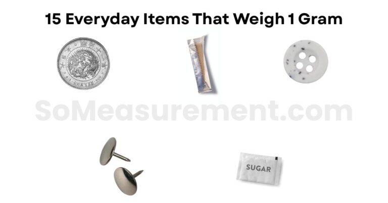 15 Everyday Items That Weigh 1 Gram