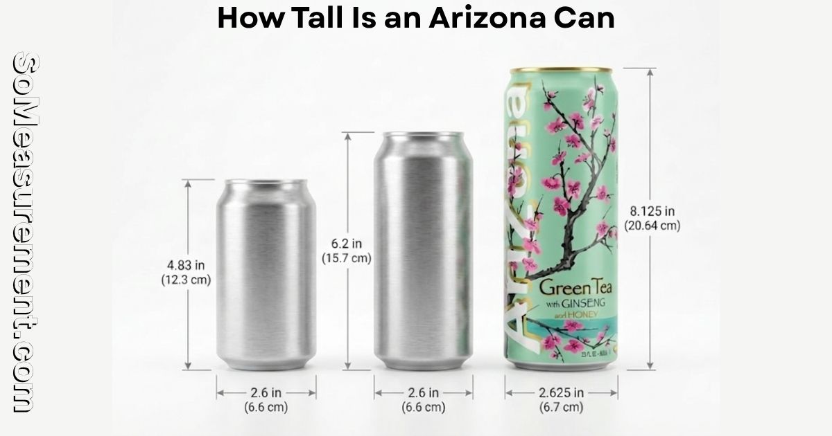 How Tall Is an Arizona Can? Exact Size, Height & Fit Guide 2026
