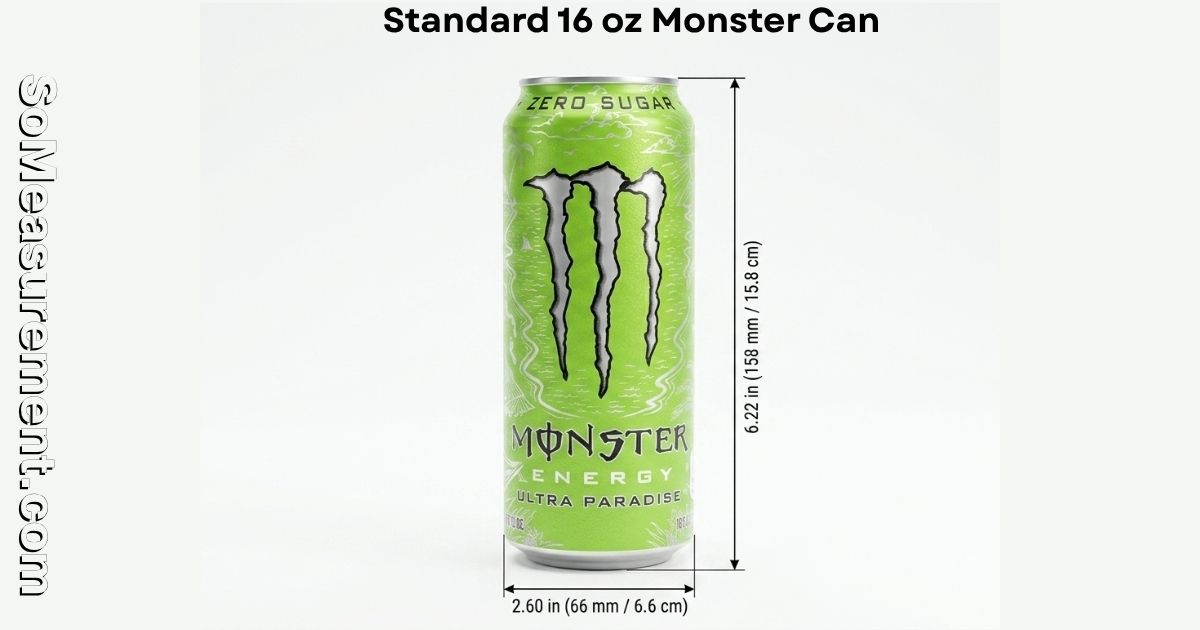 Monster Can Dimensions: Size, Height & Diameter Guide 2026