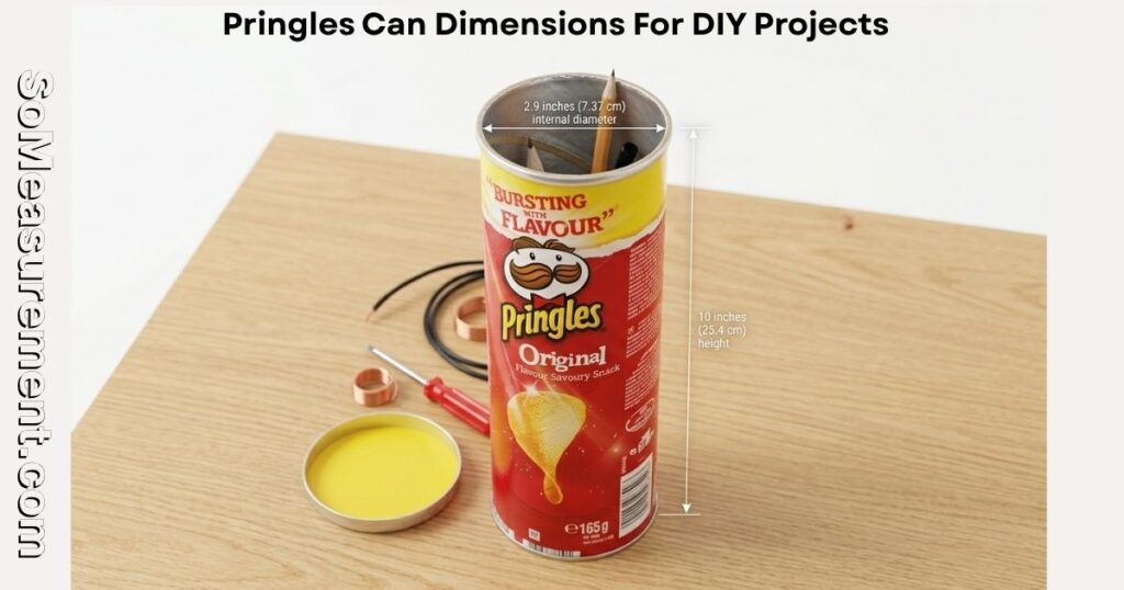 Pringles Can Dimensions For DIY Projects (The Internal Numbers)