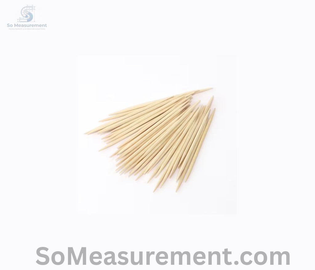 Ten Wooden Toothpicks that Weigh 1 Gram