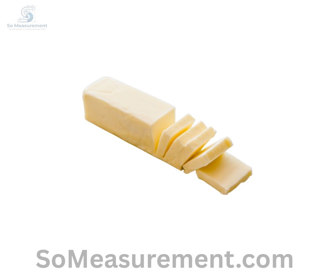 Thin Slice of Butter (About 1/11th of a Standard Stick) That Weigh 10 Grams