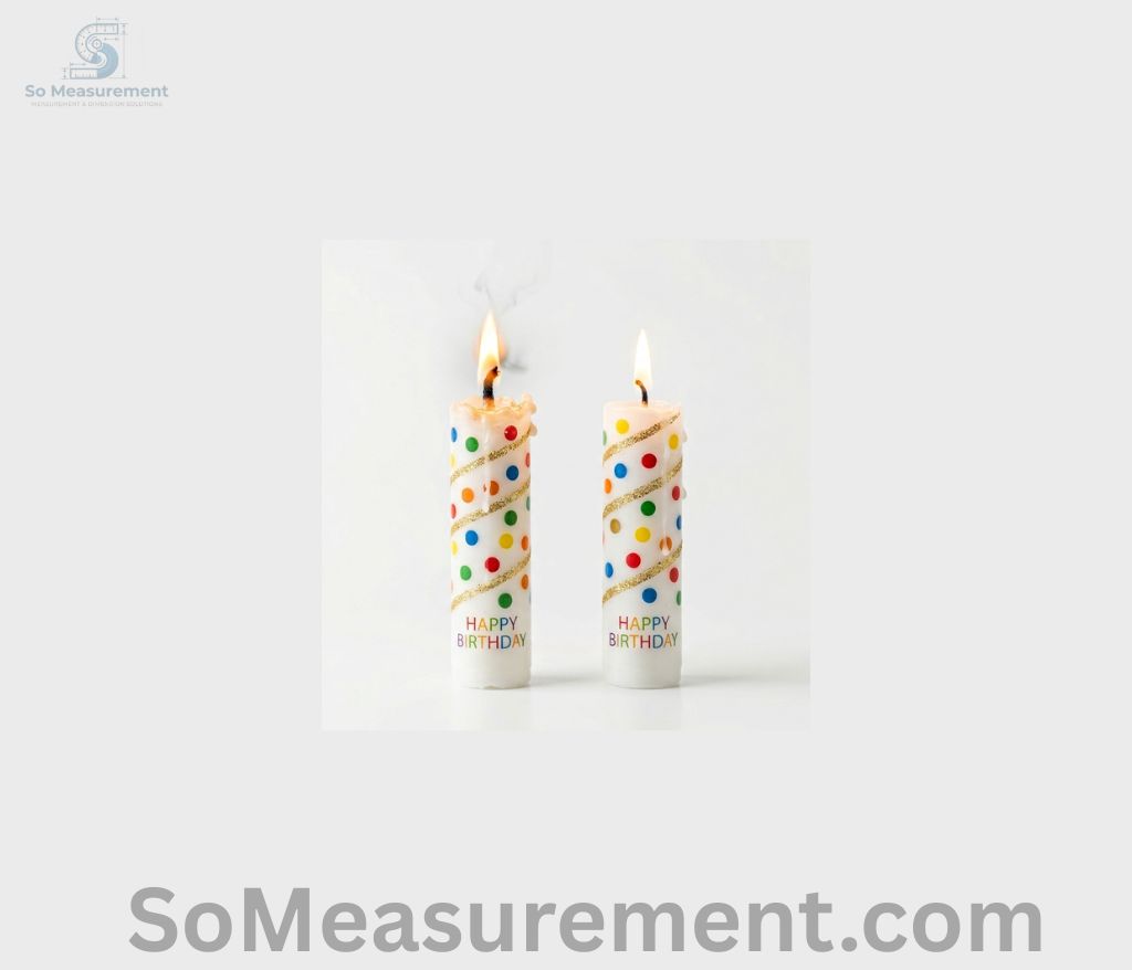 Two Large Birthday Candles That Weigh 10 Grams