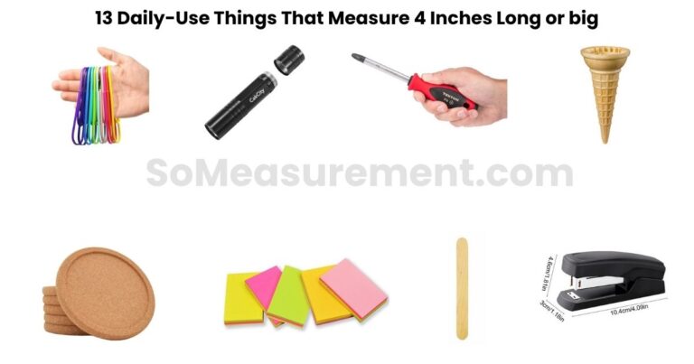13 Daily-Use Things That Measure 4 Inches Long or big