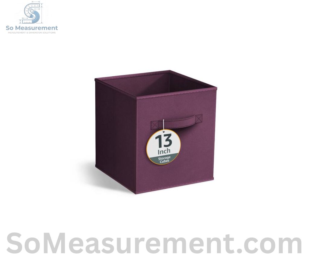 Fabric Storage Cube Bin That Measure 13 Inches Long or big