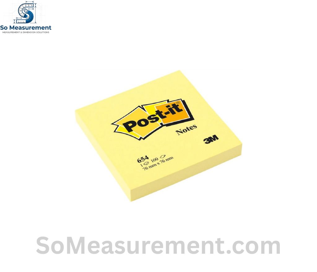 Post-it Note That Measure 3 Inches Long