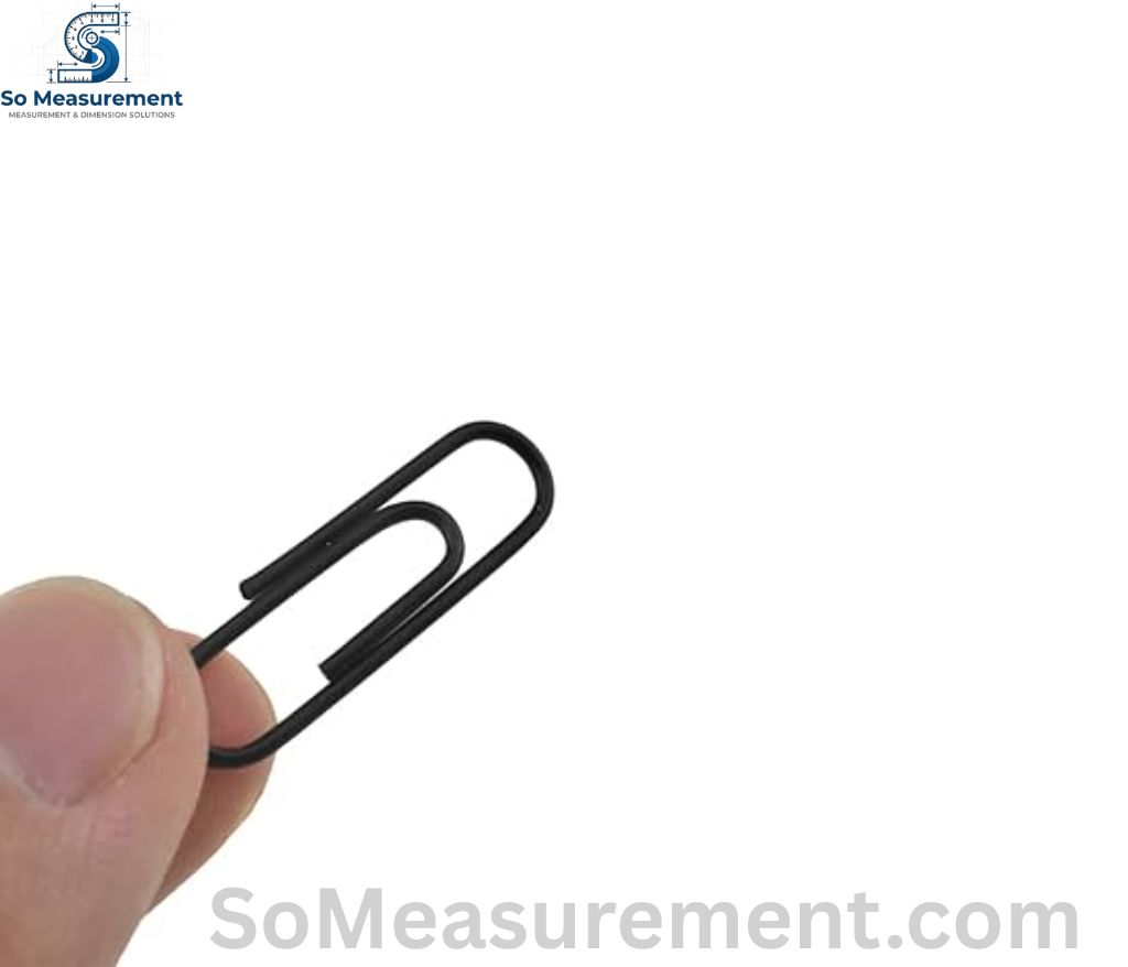 Three Paper Clips End to End That Measure 3 Inches long