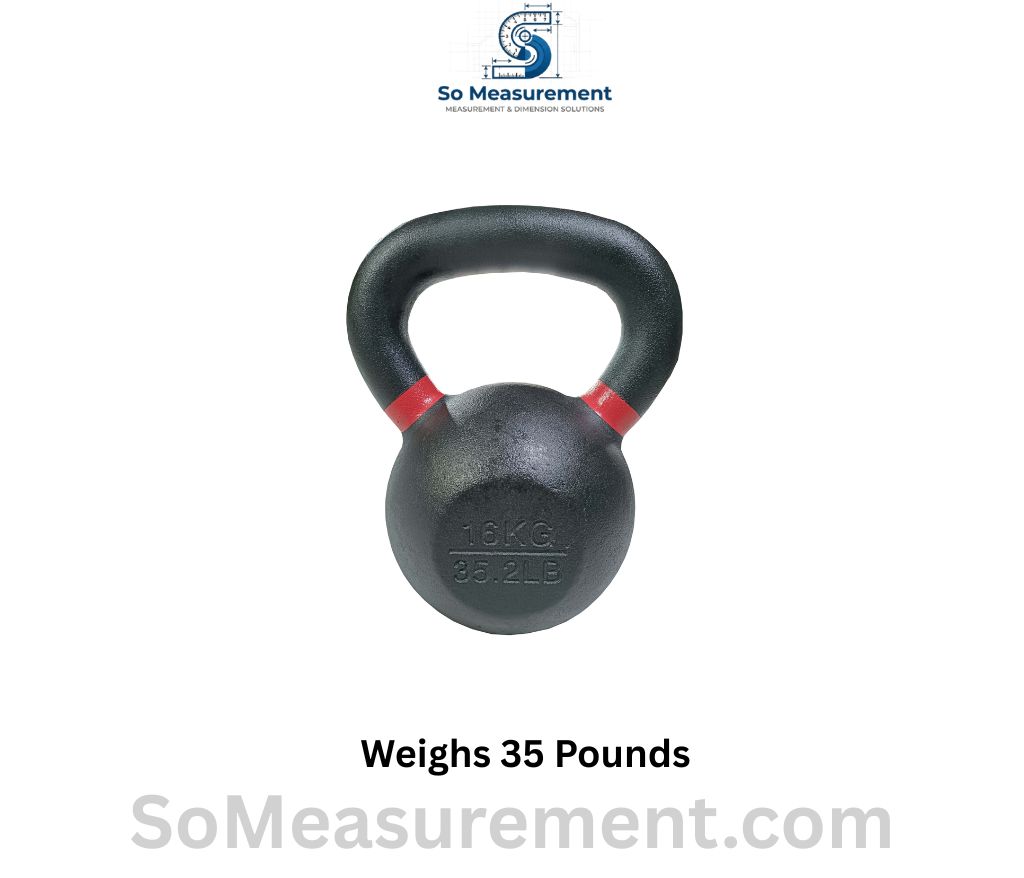 16 kg Cast-Iron Kettlebell that Weighs 35 Pounds