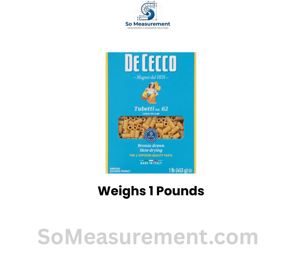 A Box of Dry Pasta that weighs 1 Pounds