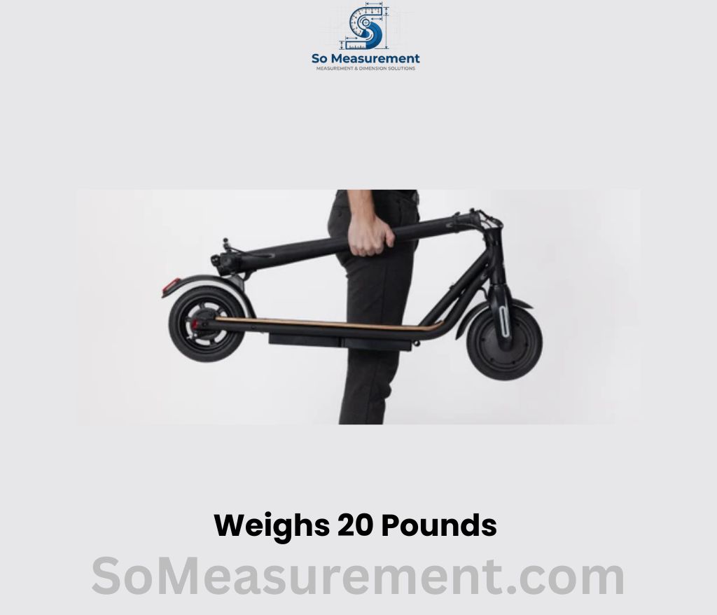 A Foldable Adult Electric Scooter Weighs 20 Pounds