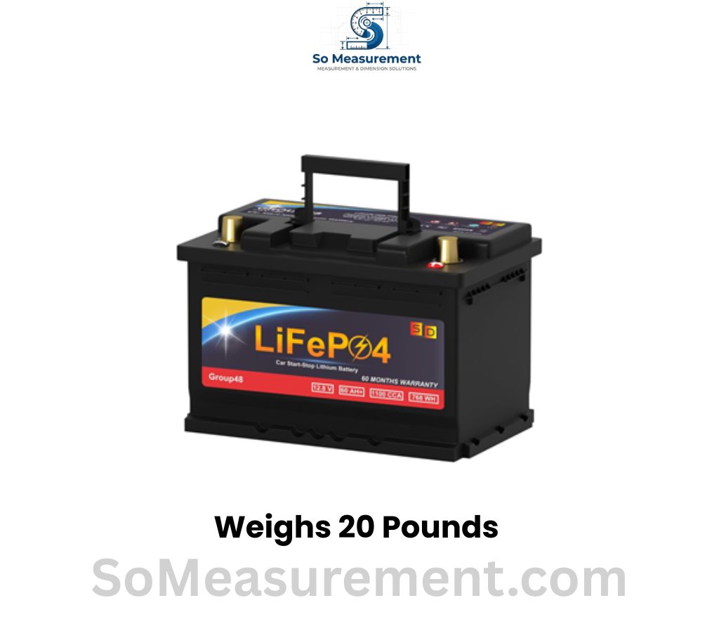 A Lead-Acid Car Battery Weighs 20 Pounds
