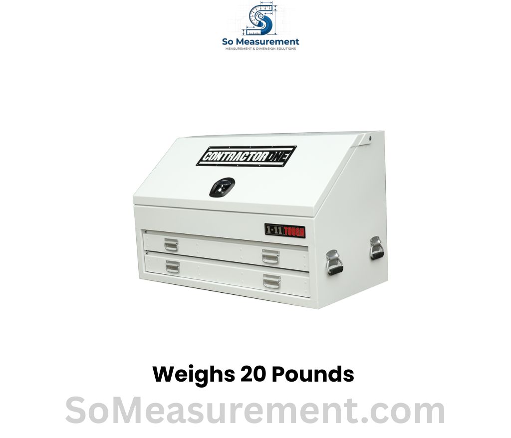 A Loaded Contractor's Toolbox Weighs 20 Pounds