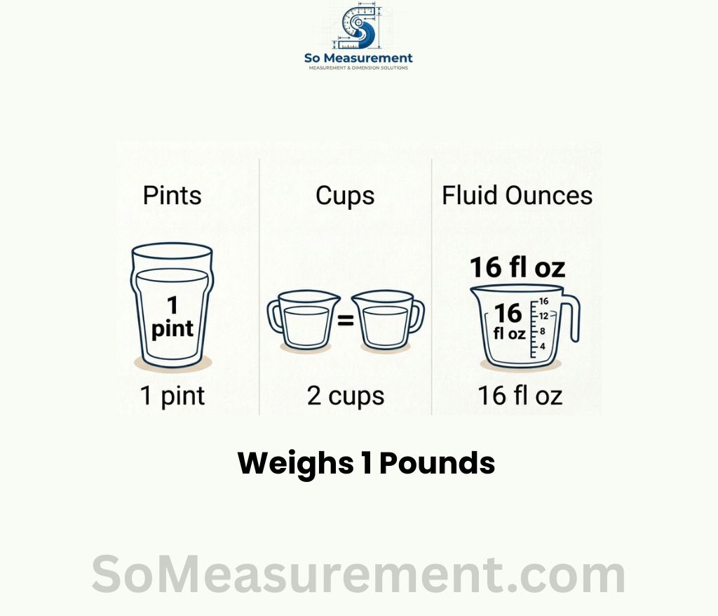 A Pint of Water that weighs 1 Pounds