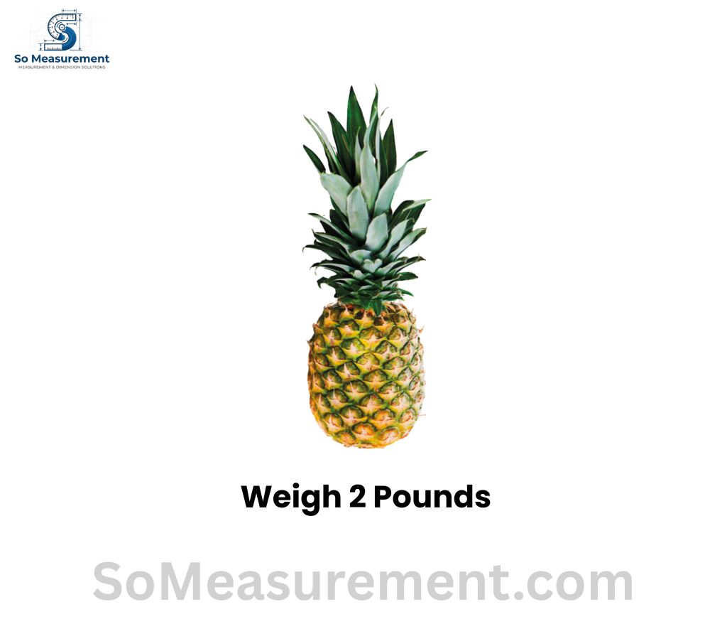 A Whole Fresh Pineapple Weighs 2 Pounds