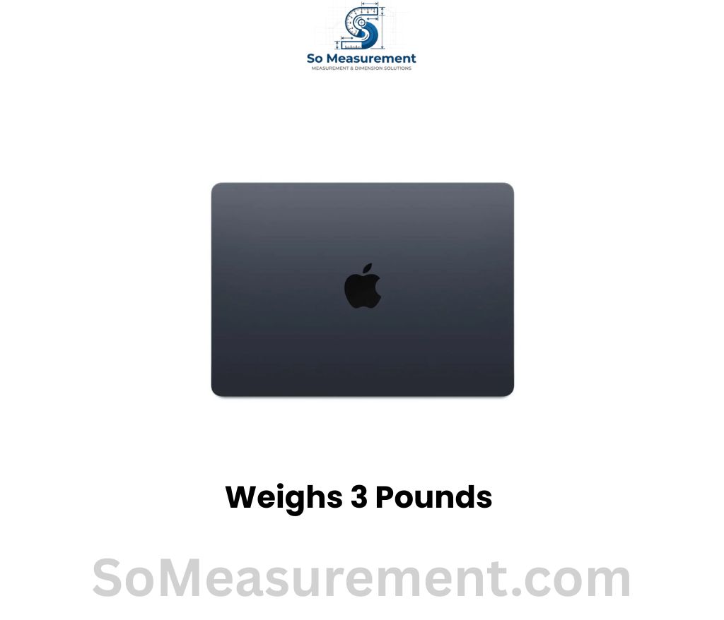 An Apple MacBook Air 13-Inch that weighs 3 Pounds