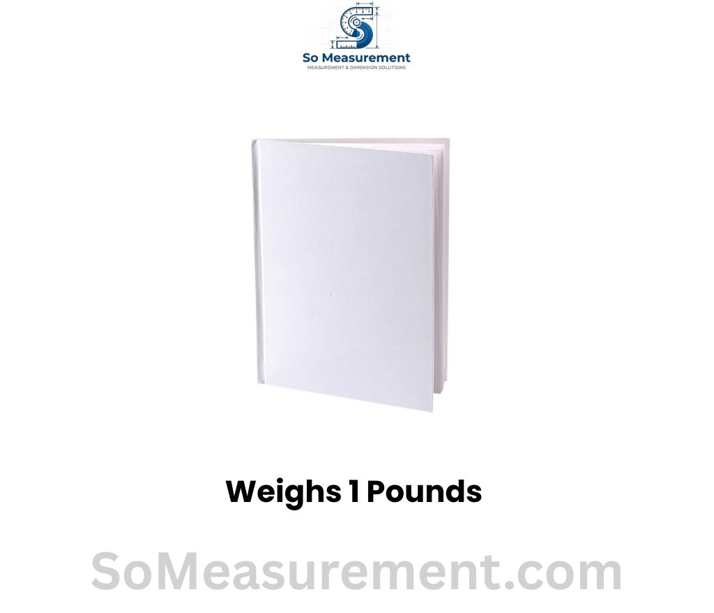 An Empty Hardcover Book that weighs 1 Pounds