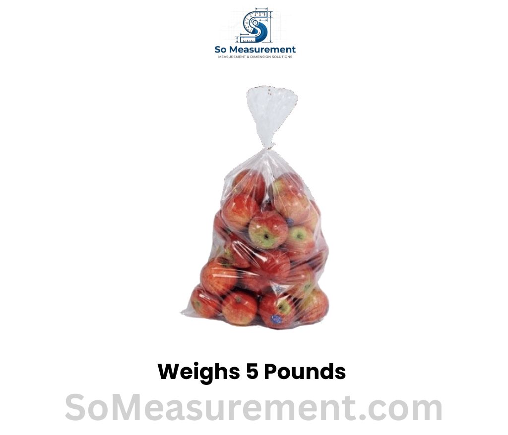 Bag of Apples Weighs 5 pounds