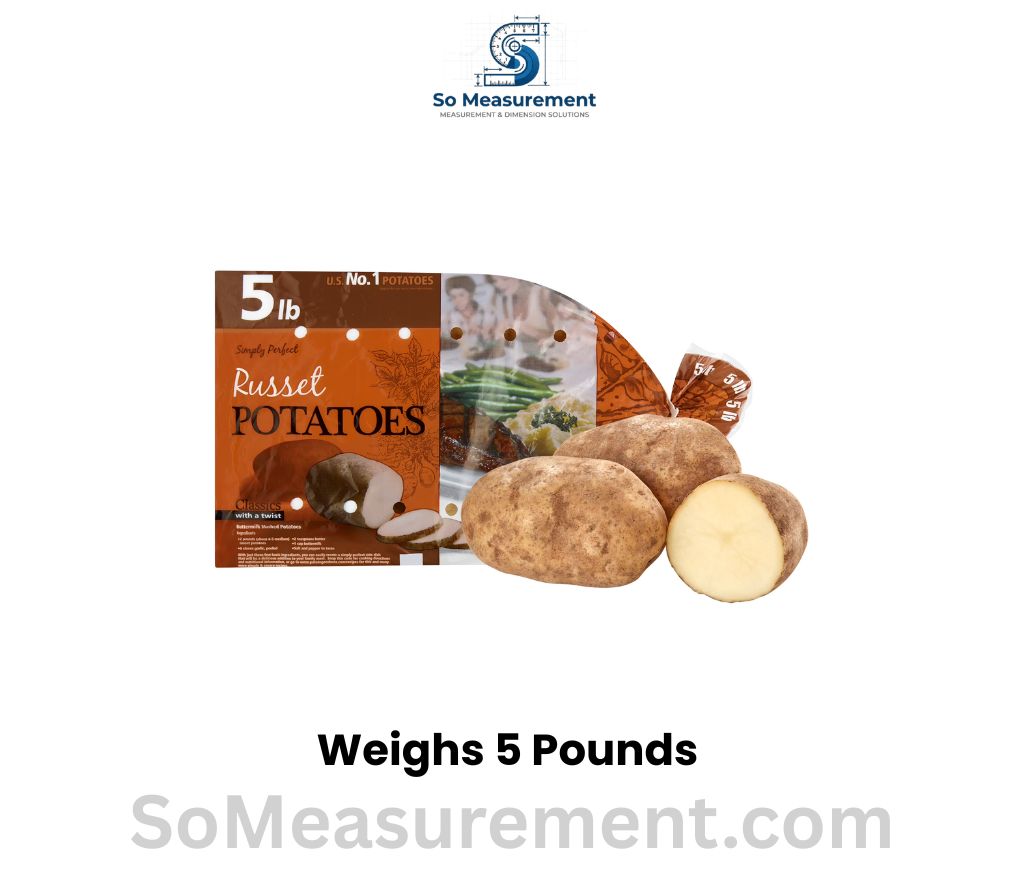 Bag of Potatoes Weighs 5 pounds