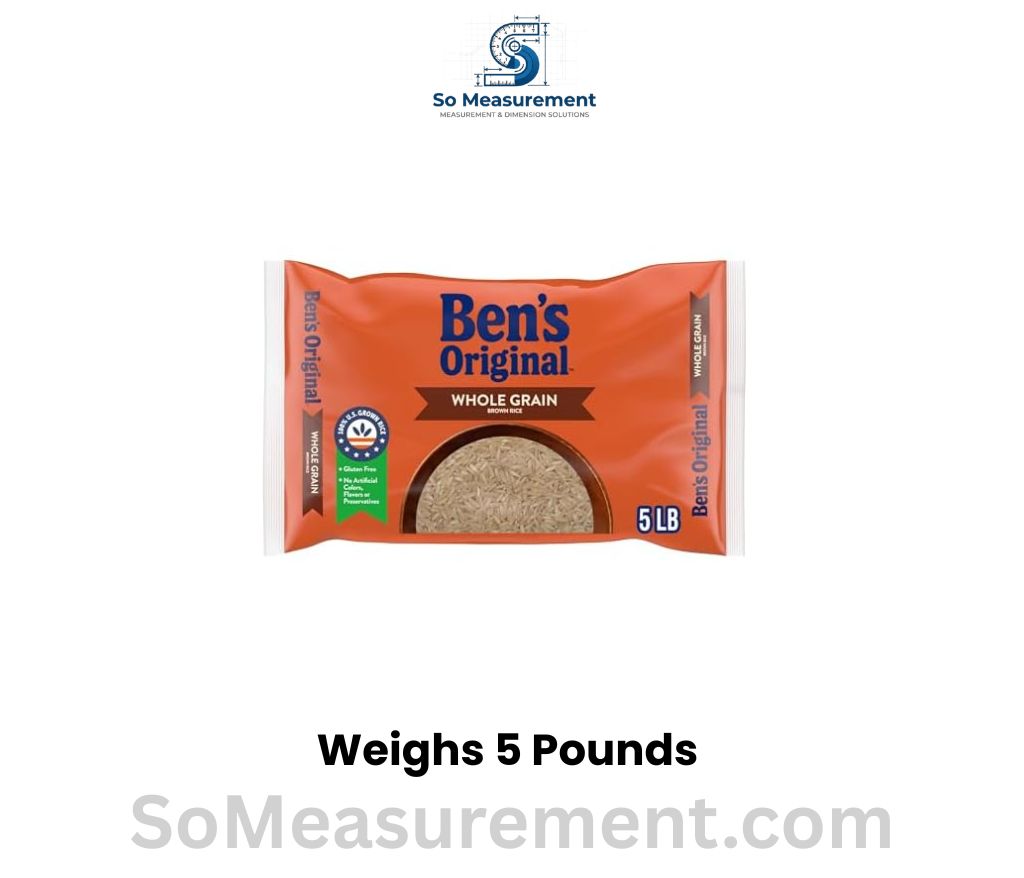Bag of Rice Weighs 5 pounds