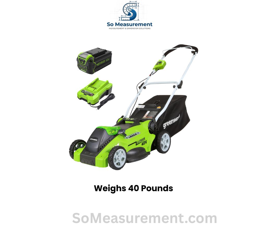Cordless Electric Lawn Mower that Weighs 40 Pounds