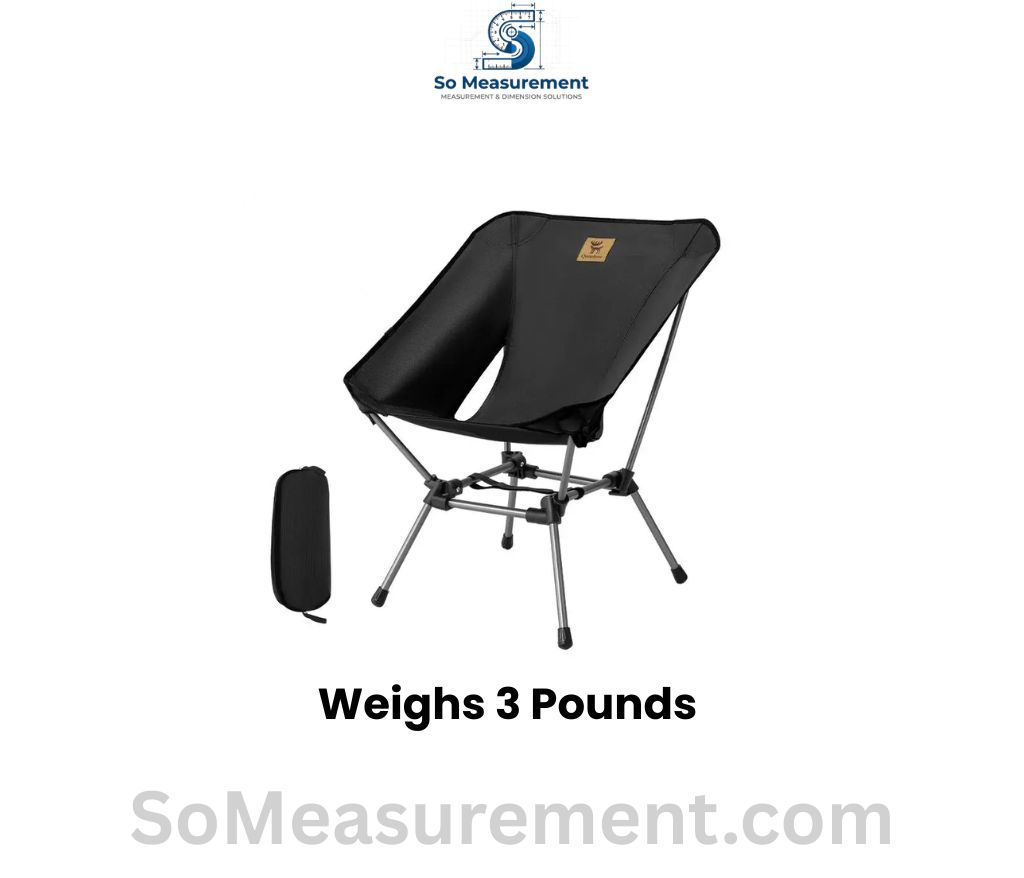 Folding Camping Chair that weighs 3 Pounds
