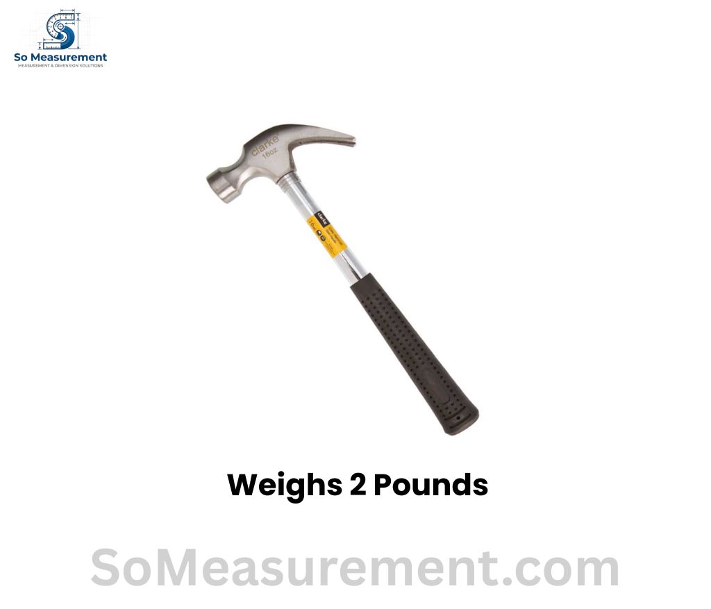 Full-Size Metal Claw Hammer Weighs 2 Pounds
