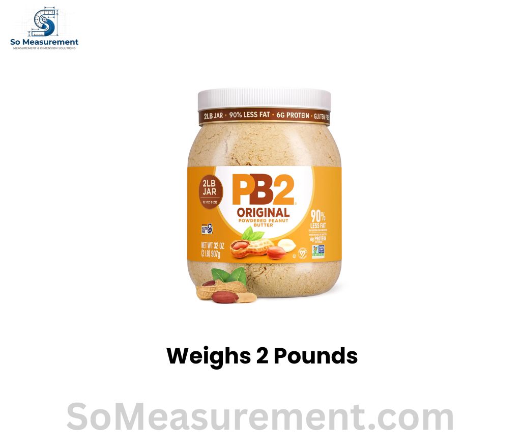 Large Jar of Peanut Butter Weighs 2 Pounds