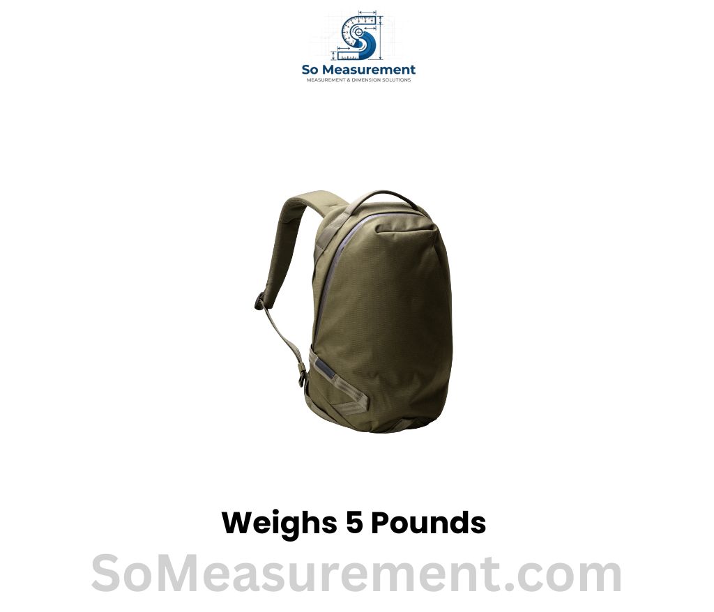 Loaded Everyday Backpack Weighs 5 pounds