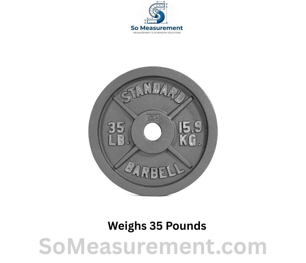 Olympic 35 lb Weight Plate that Weighs 35 Pounds