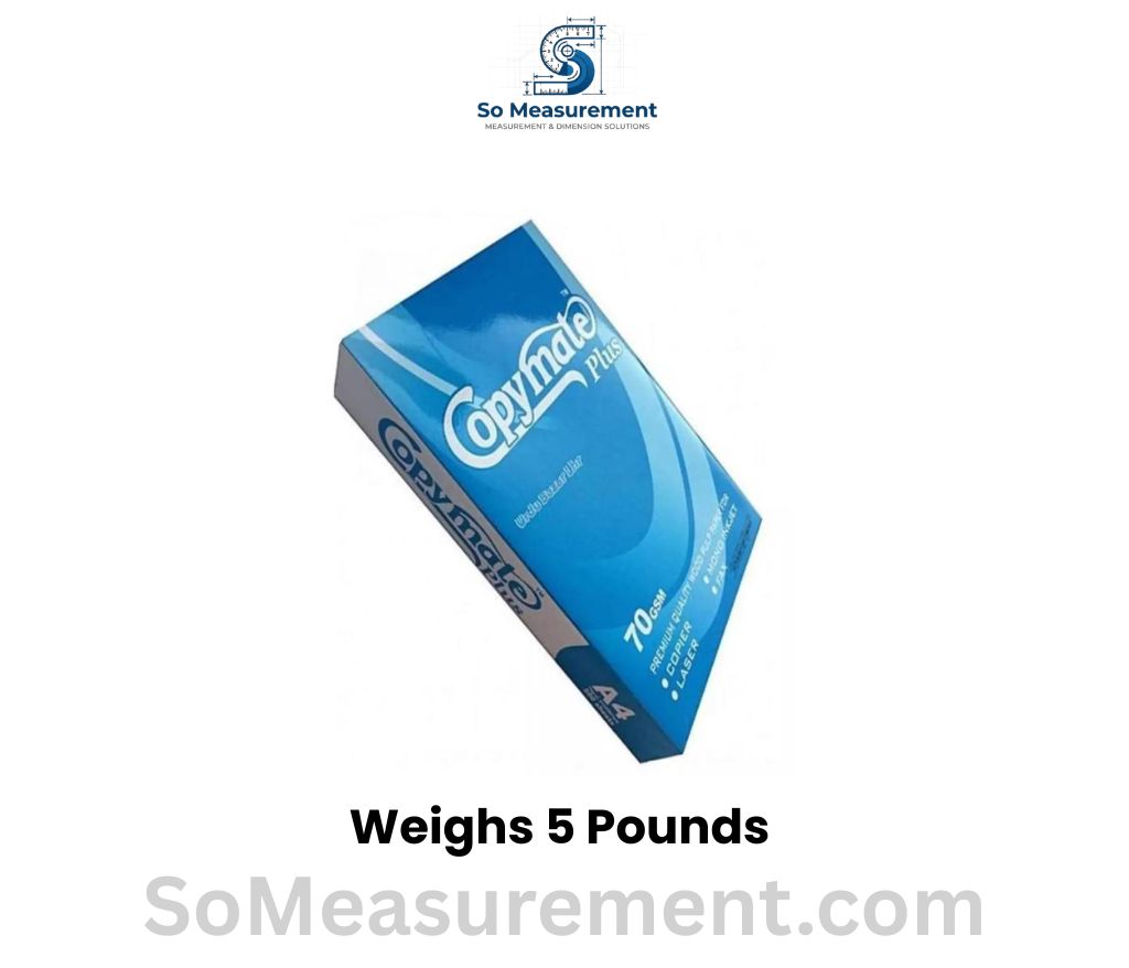 Ream of Copy Paper Weighs 5 pounds