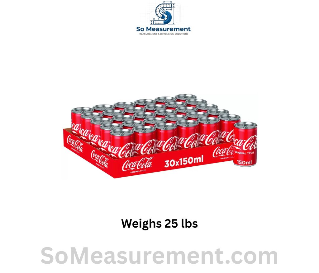 Thirty Cans of Soda that Weighs 25 lbs