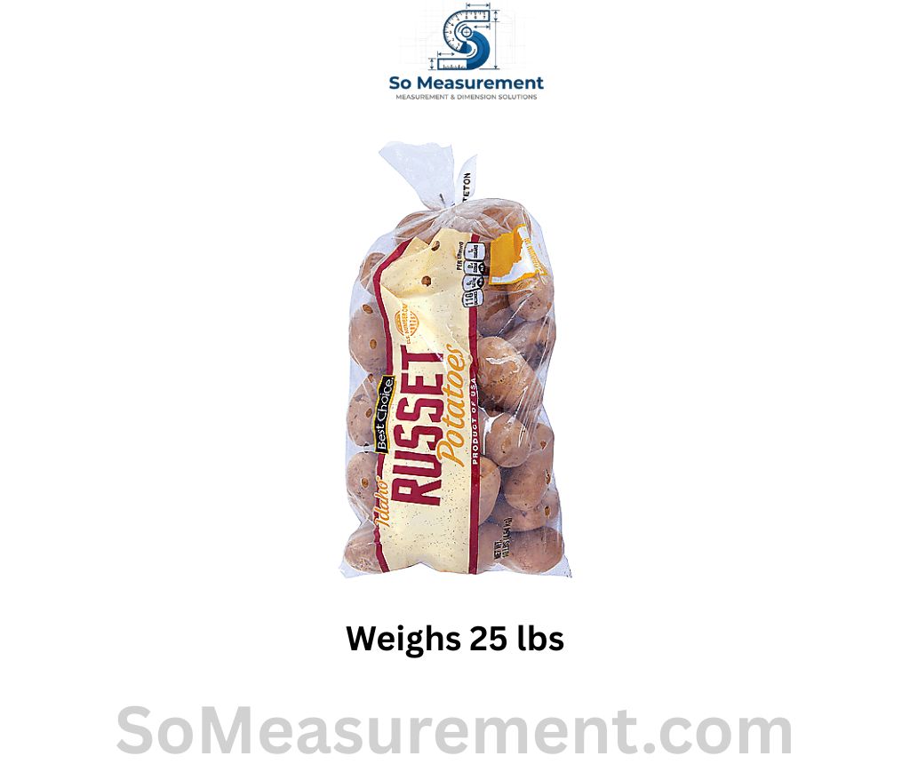 Two and a Half 10-Pound Bags of Russet Potatoes that Weighs 25 lbs
