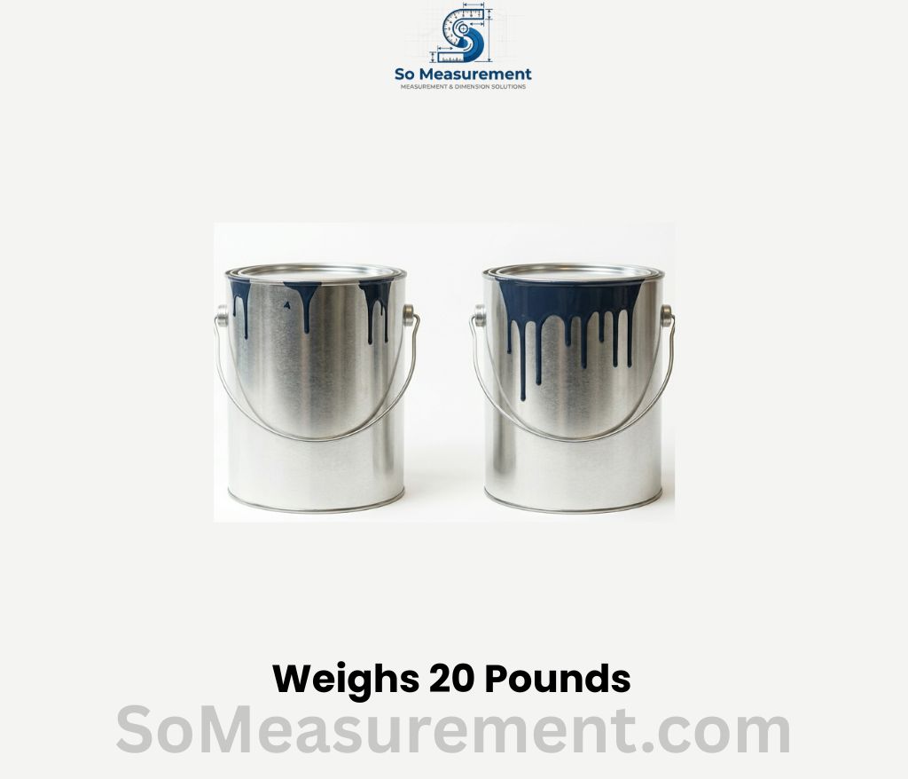 Two Gallons of Liquid Paint Weighs 20 Pounds