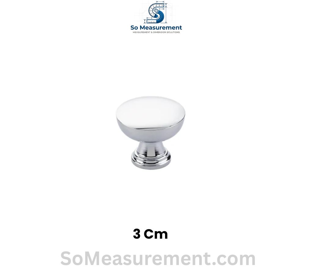 A Cabinet Drawer Knob That Are 3 cm Big