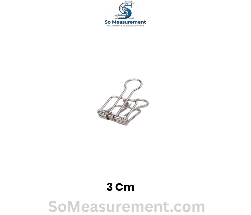 A Large Binder Clip That Are 3 cm Big