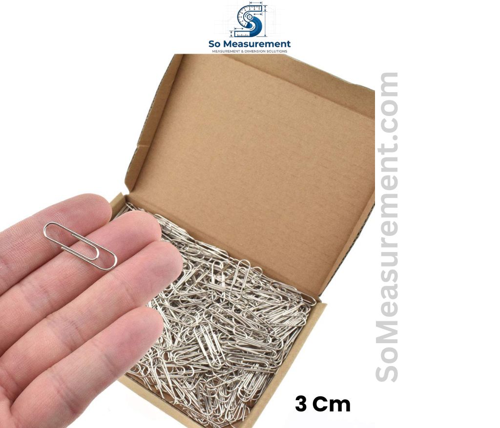 A Metal Paperclip That Are 3 cm Big