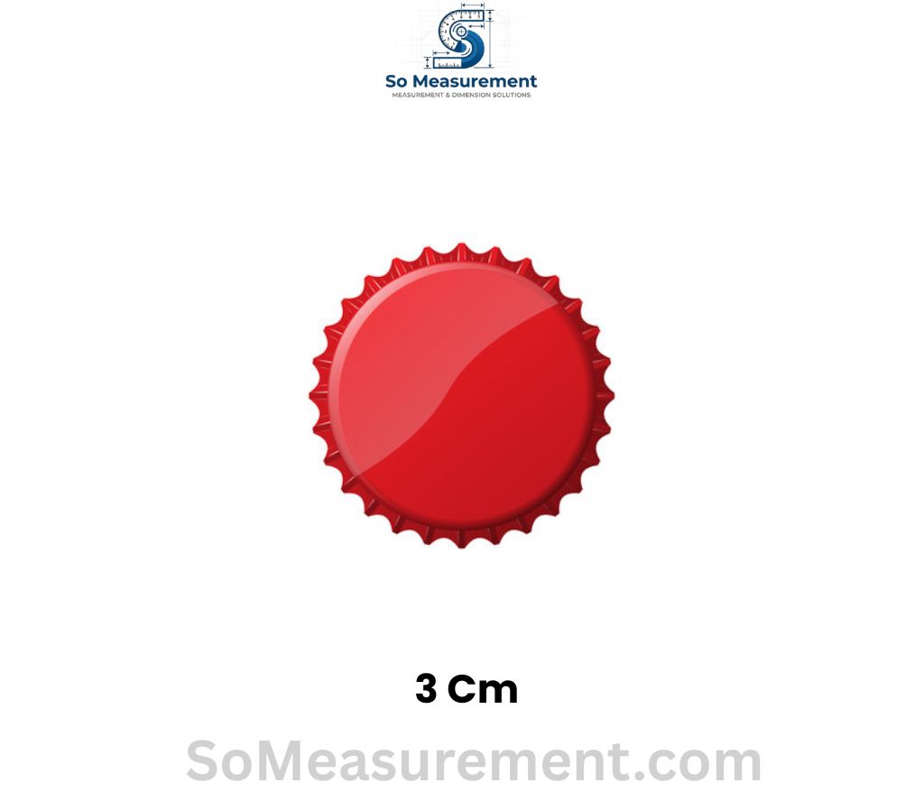 A Soda Bottle Cap That Are 3 cm Big