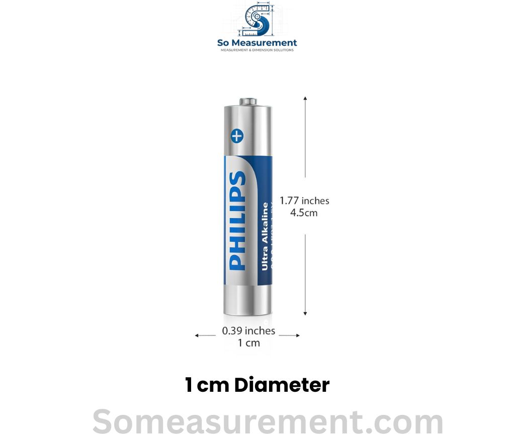 AAA Battery (Diameter) that are 1 cm diameter