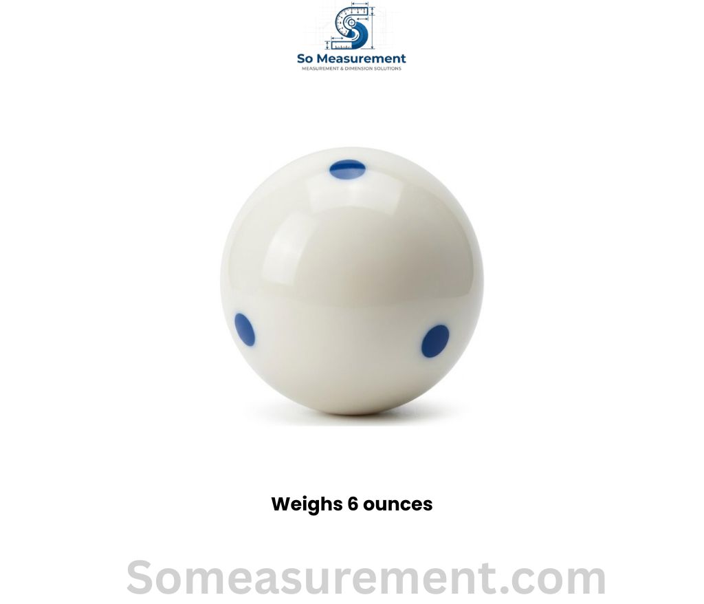 An Official Billiard Cue Ball That are Exactly weighs 6 Ounces