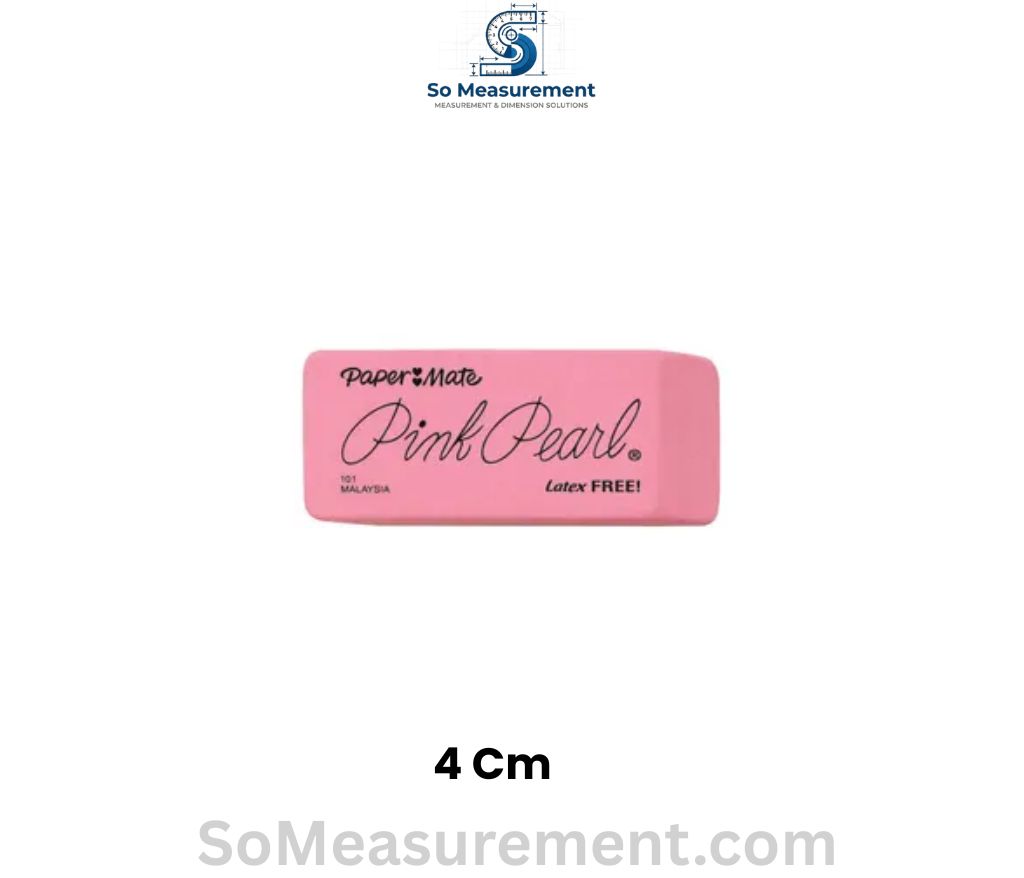 Classic Pink Eraser That are 4 cm long