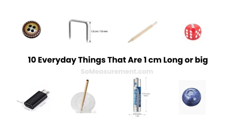 How Big Is 1 cm? Everyday Things that are 1 cm Long or Big