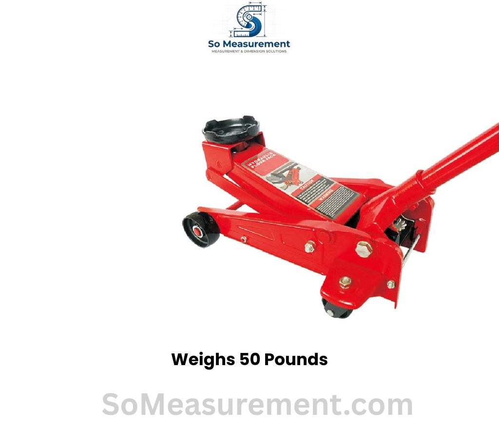 Hydraulic Floor Jack that weighs 50 Pounds