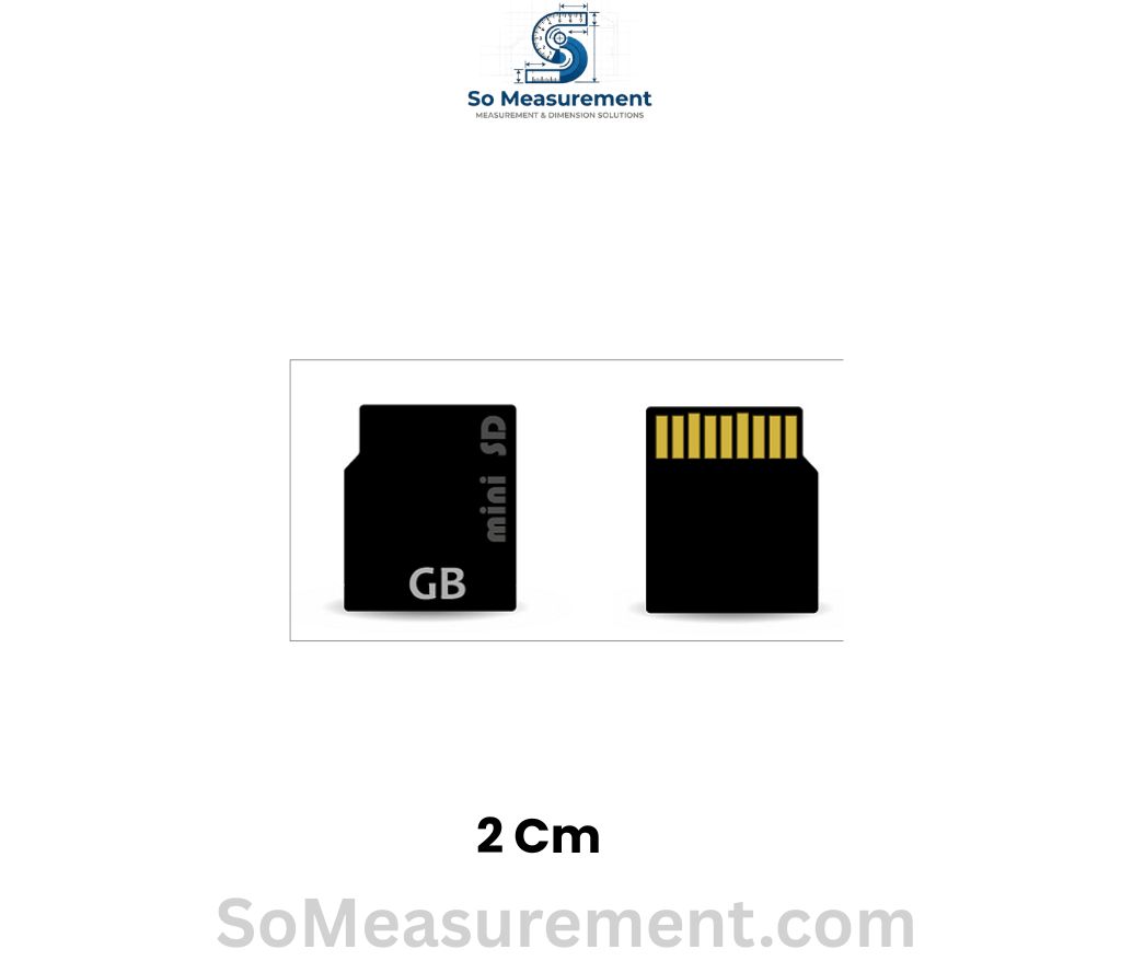 MiniSD Card (Shorter Side) That 2 cm long